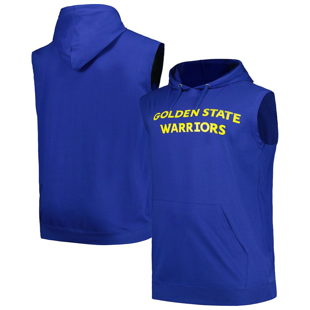 Fanatics Golden State Warriors Big & Tall Jersey Muscle Pullover Hoodie Royal