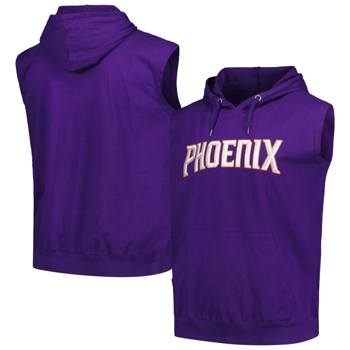 Fanatics Phoenix Suns Jersey Muscle Pullover Hoodie Purple