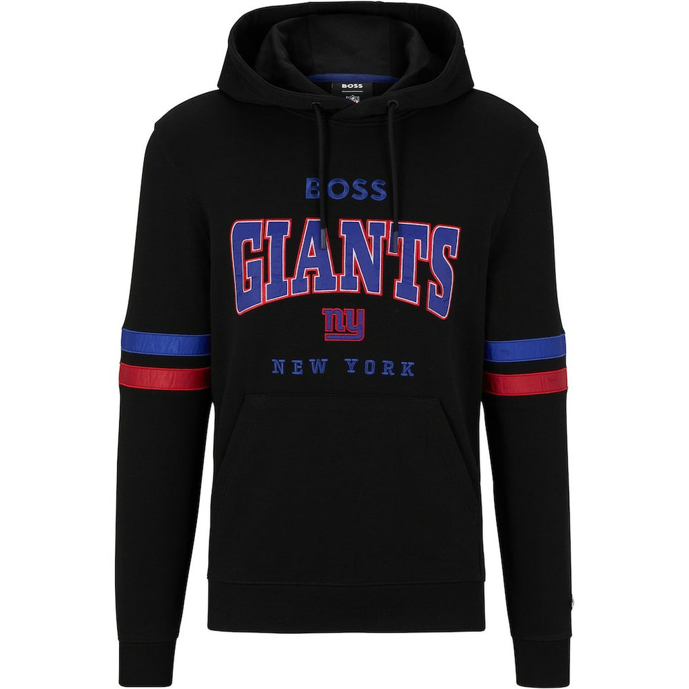 New York Giants BOSS X NFL Touchdown Pullover Hoodie - Black/Royal - NFL