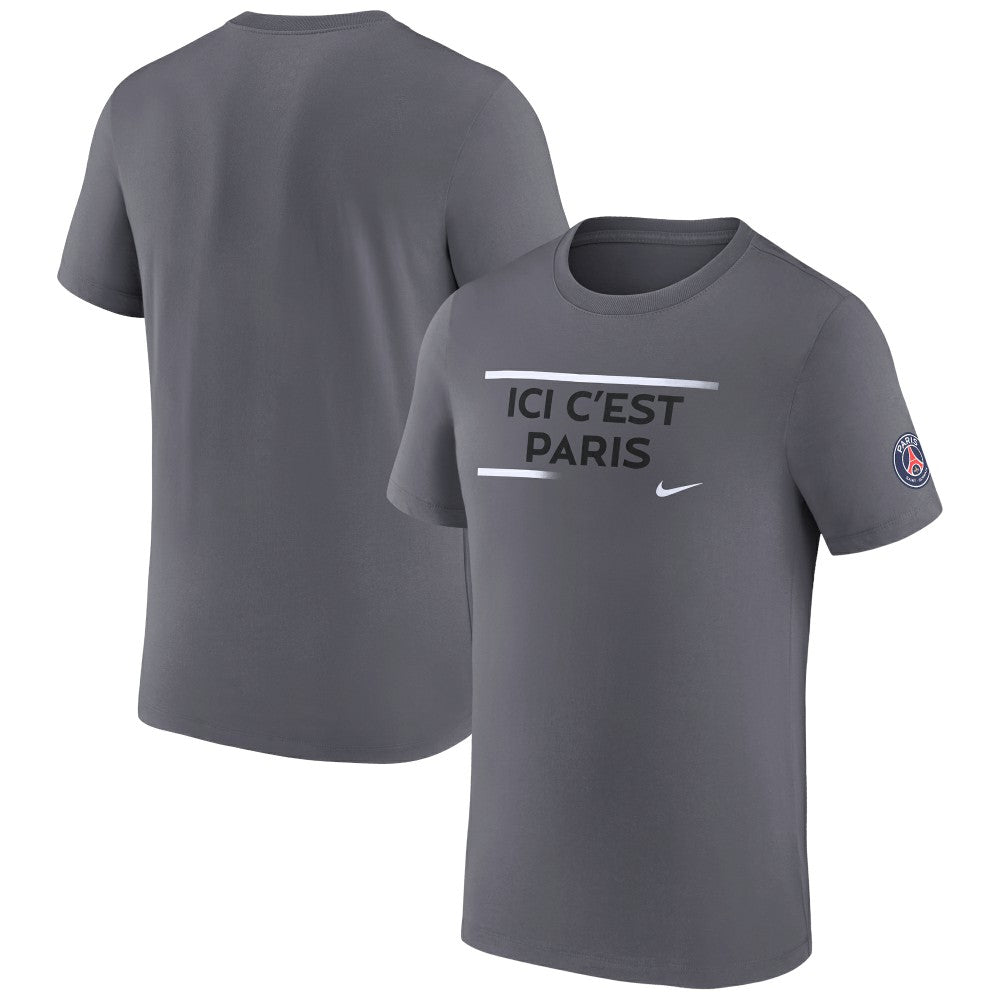 Nike - Paris Saint-Germain Verbiage T-Shirt - Gray