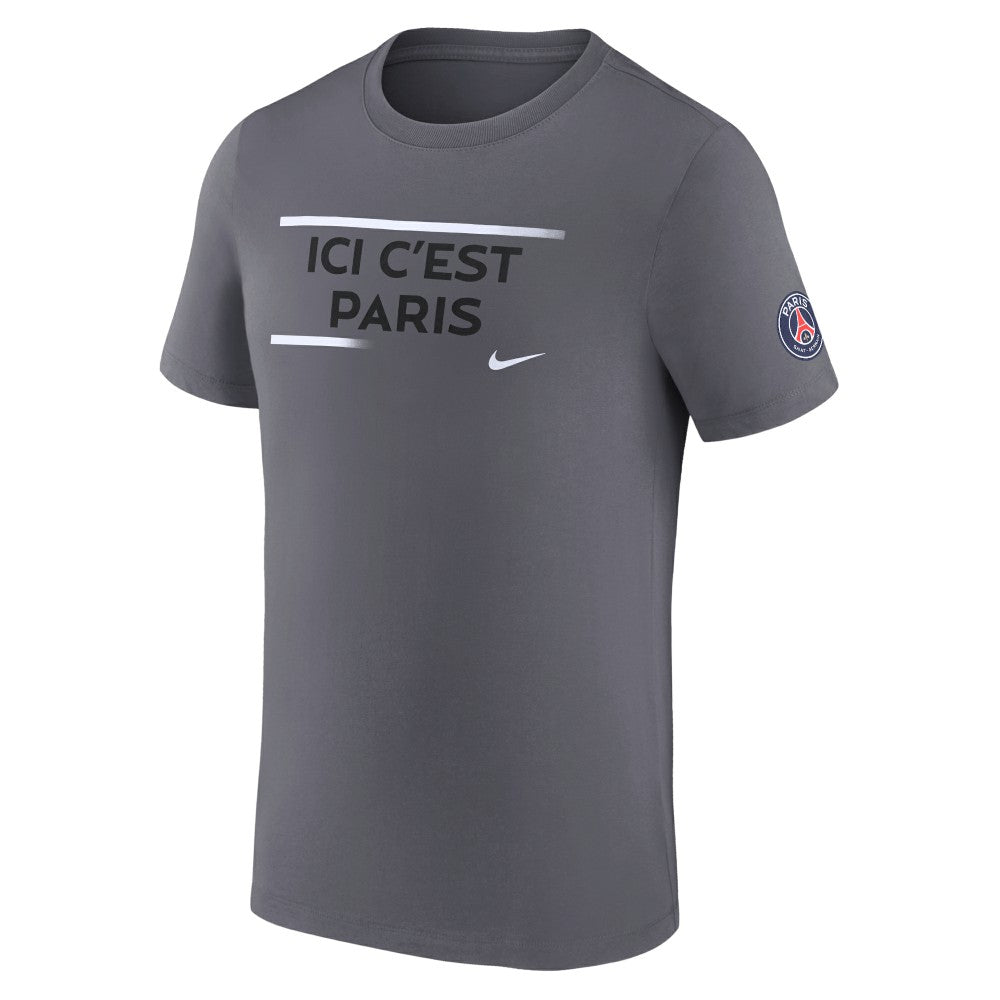 Nike - Paris Saint-Germain Verbiage T-Shirt - Gray