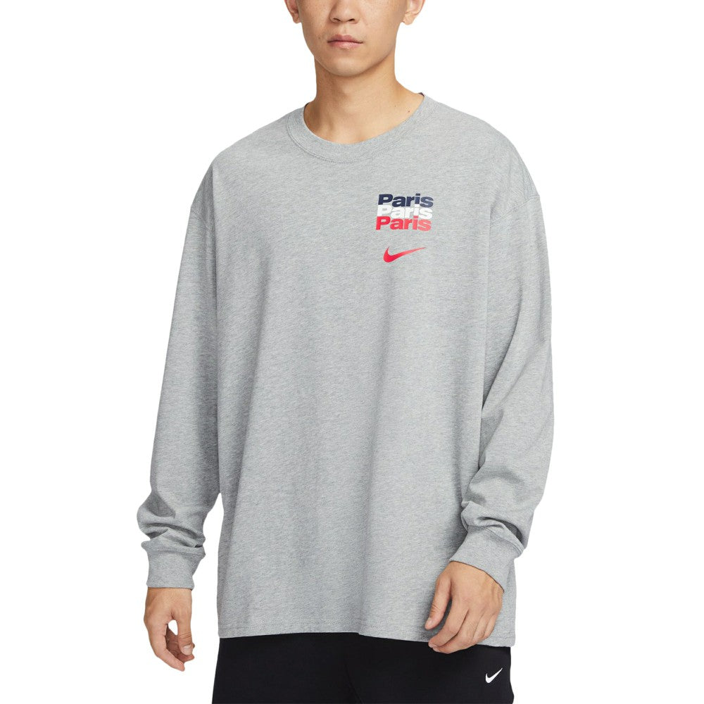 Nike - Paris Saint-Germain Legend Long Sleeve T-Shirt - Heather Gray