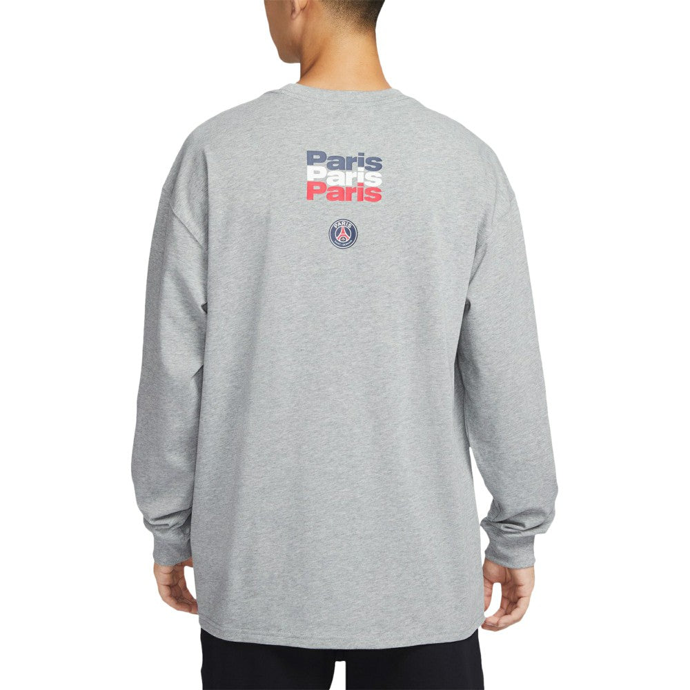 Nike - Paris Saint-Germain Legend Long Sleeve T-Shirt - Heather Gray