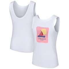 Chicago Cubs Lusso Style Women's Lindy Tank Top Outlet