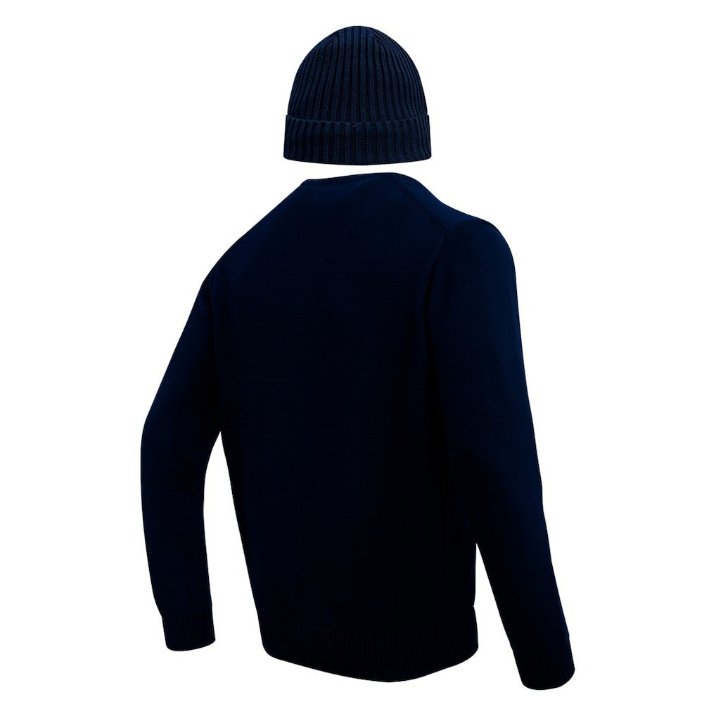 Dallas Cowboys Pro Standard Crewneck Pullover Sweater & Cuffed Knit Hat Box Gift Set - Navy - NFL