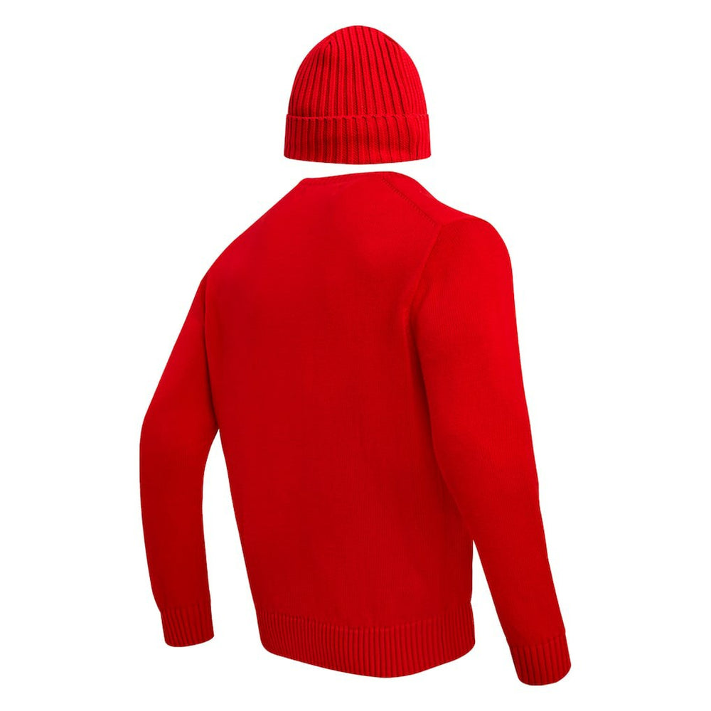 Kansas City Chiefs Pro Standard Crewneck Pullover Sweater & Cuffed Knit Hat Box Gift Set - Red - NFL