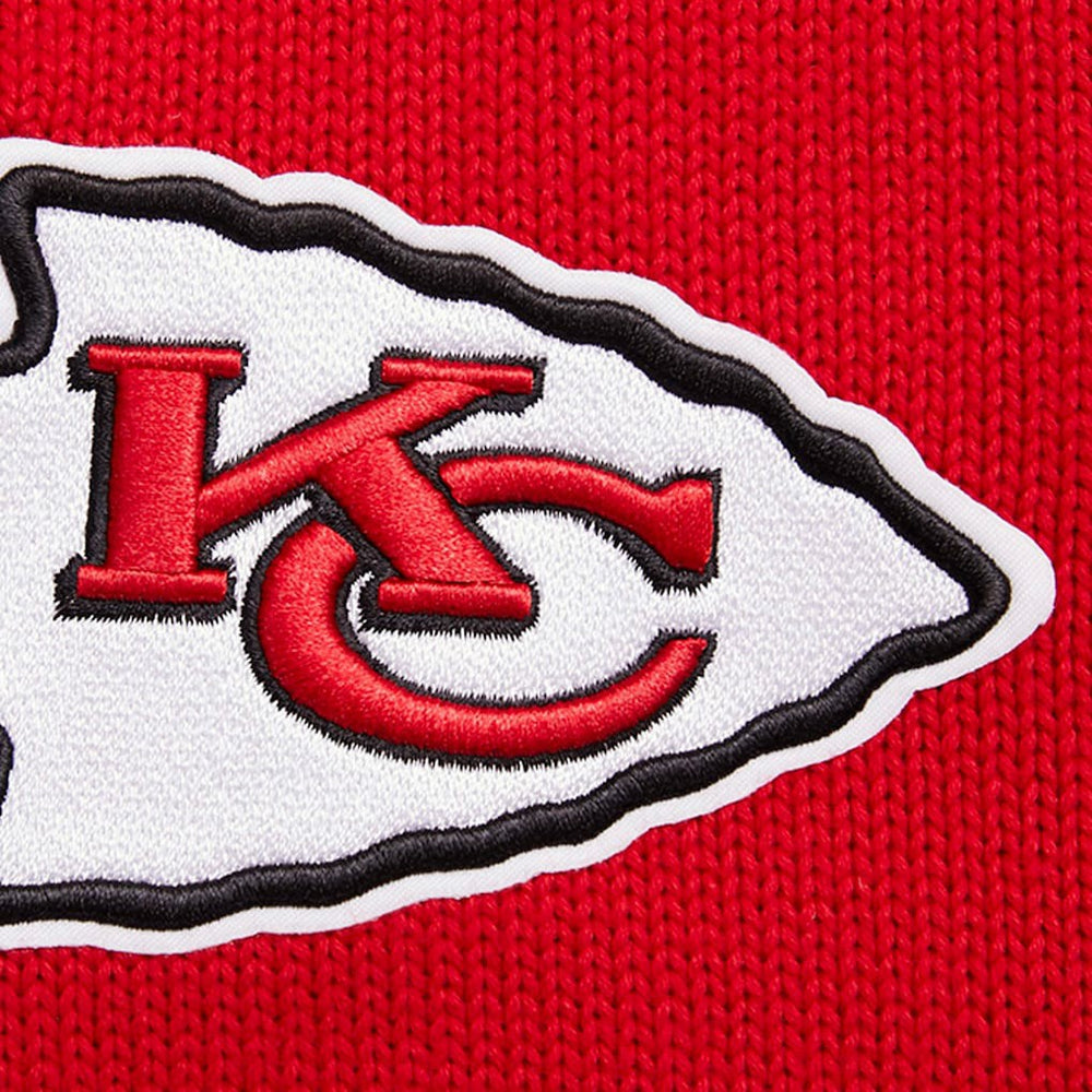 Kansas City Chiefs Pro Standard Crewneck Pullover Sweater & Cuffed Knit Hat Box Gift Set - Red - NFL