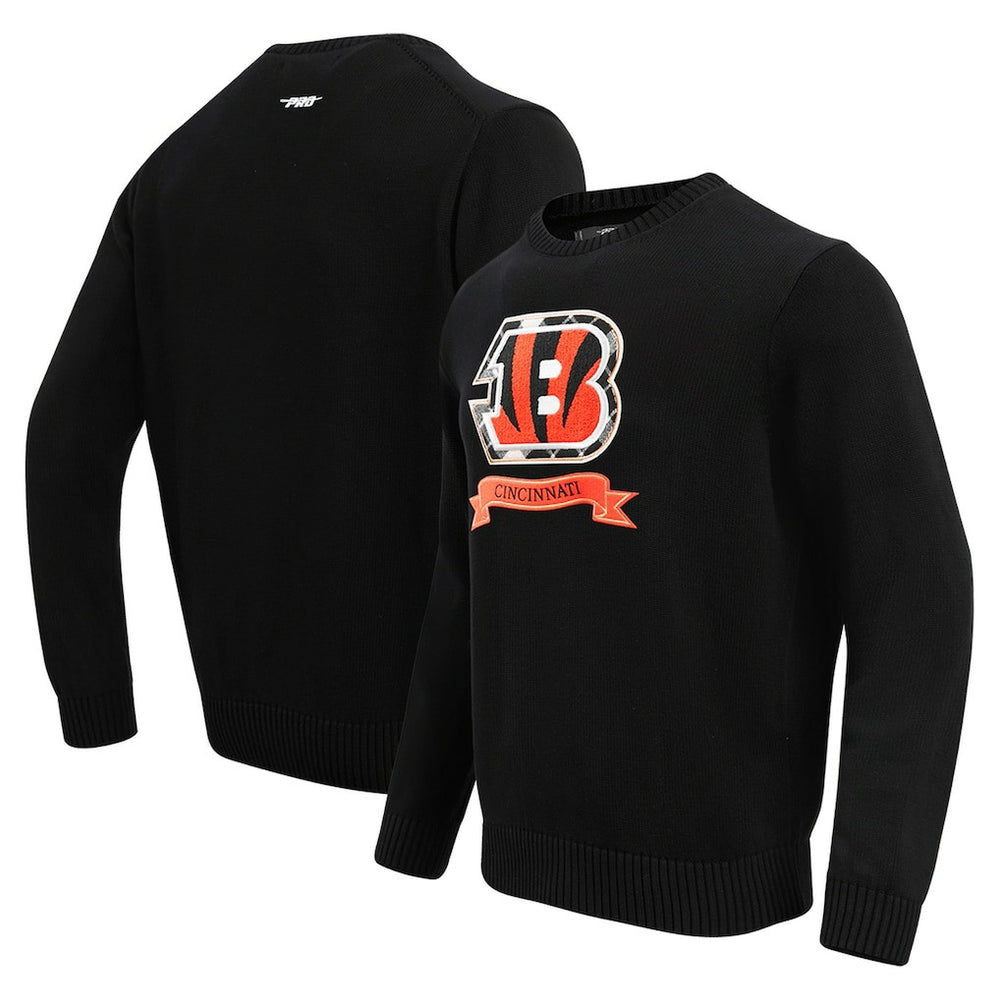 Cincinnati Bengals Pro Standard Prep Knit Sweater - Black - NFL