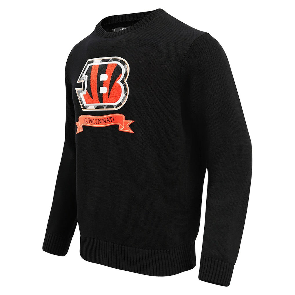 Cincinnati Bengals Pro Standard Prep Knit Sweater - Black - NFL