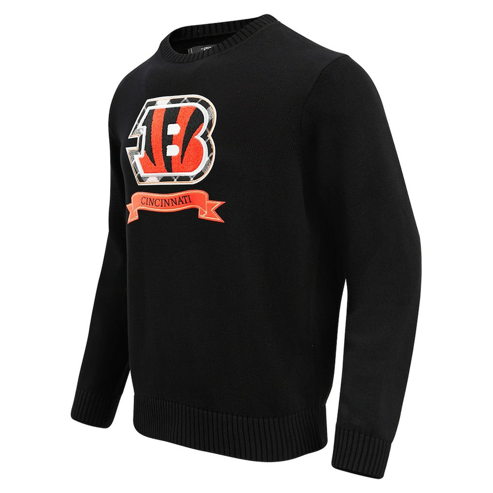 Cincinnati Bengals Pro Standard Prep Knit Sweater - Black - NFL