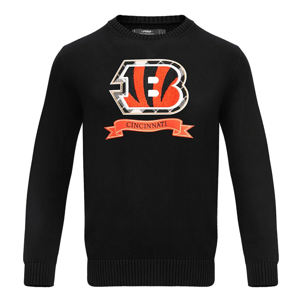 Cincinnati Bengals Pro Standard Prep Knit Sweater - Black - NFL