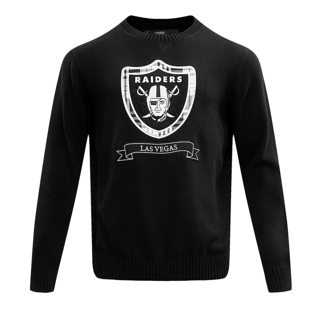 Las Vegas Raiders Pro Standard Prep Knit Sweater - Black - NFL