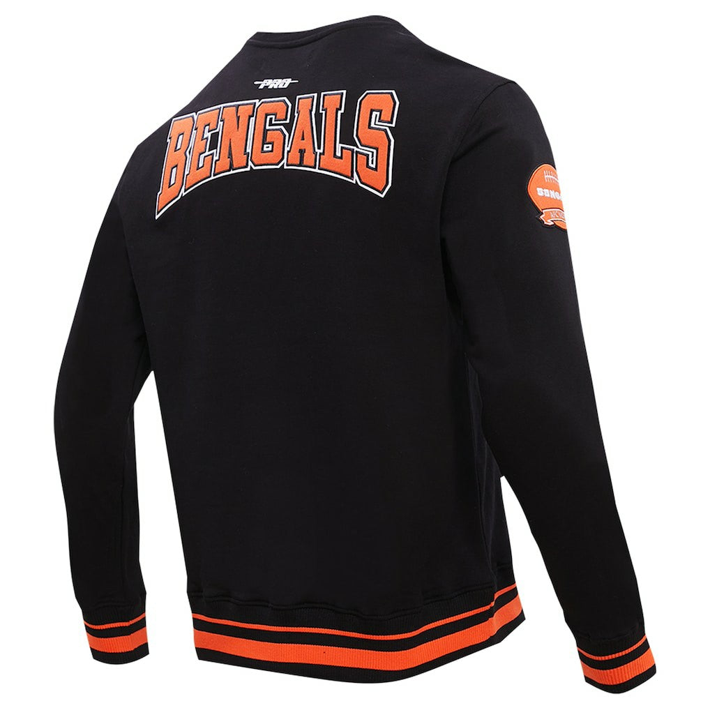 Cincinnati Bengals Pro Standard Crest Emblem Pullover Sweatshirt - Black - NFL