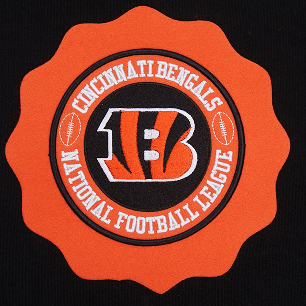 Cincinnati Bengals Pro Standard Crest Emblem Pullover Sweatshirt - Black - NFL