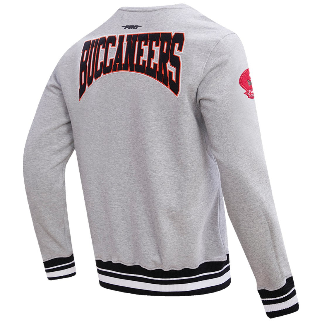 Tampa Bay Buccaneers Pro Standard Crest Emblem Pullover Sweatshirt - Heather Gray - NFL