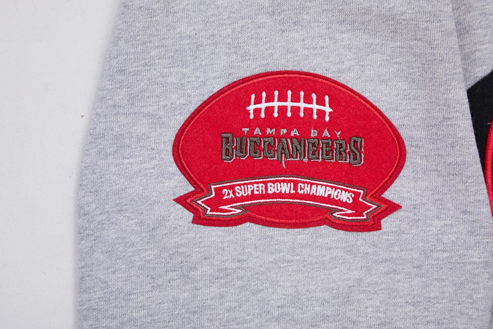 Tampa Bay Buccaneers Pro Standard Crest Emblem Pullover Sweatshirt - Heather Gray - NFL