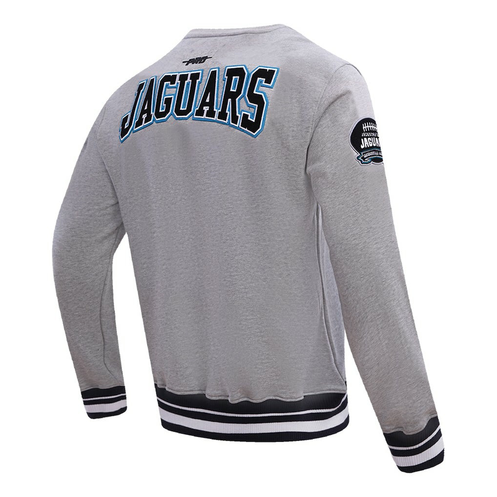 Jacksonville Jaguars Pro Standard Crest Emblem Pullover Sweatshirt - Heather Gray - NFL
