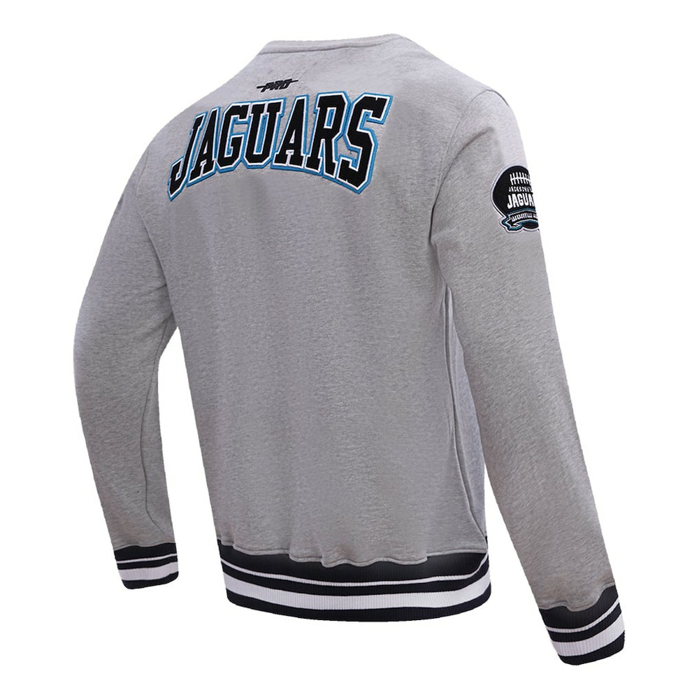 Jacksonville Jaguars Pro Standard Crest Emblem Pullover Sweatshirt - Heather Gray - NFL