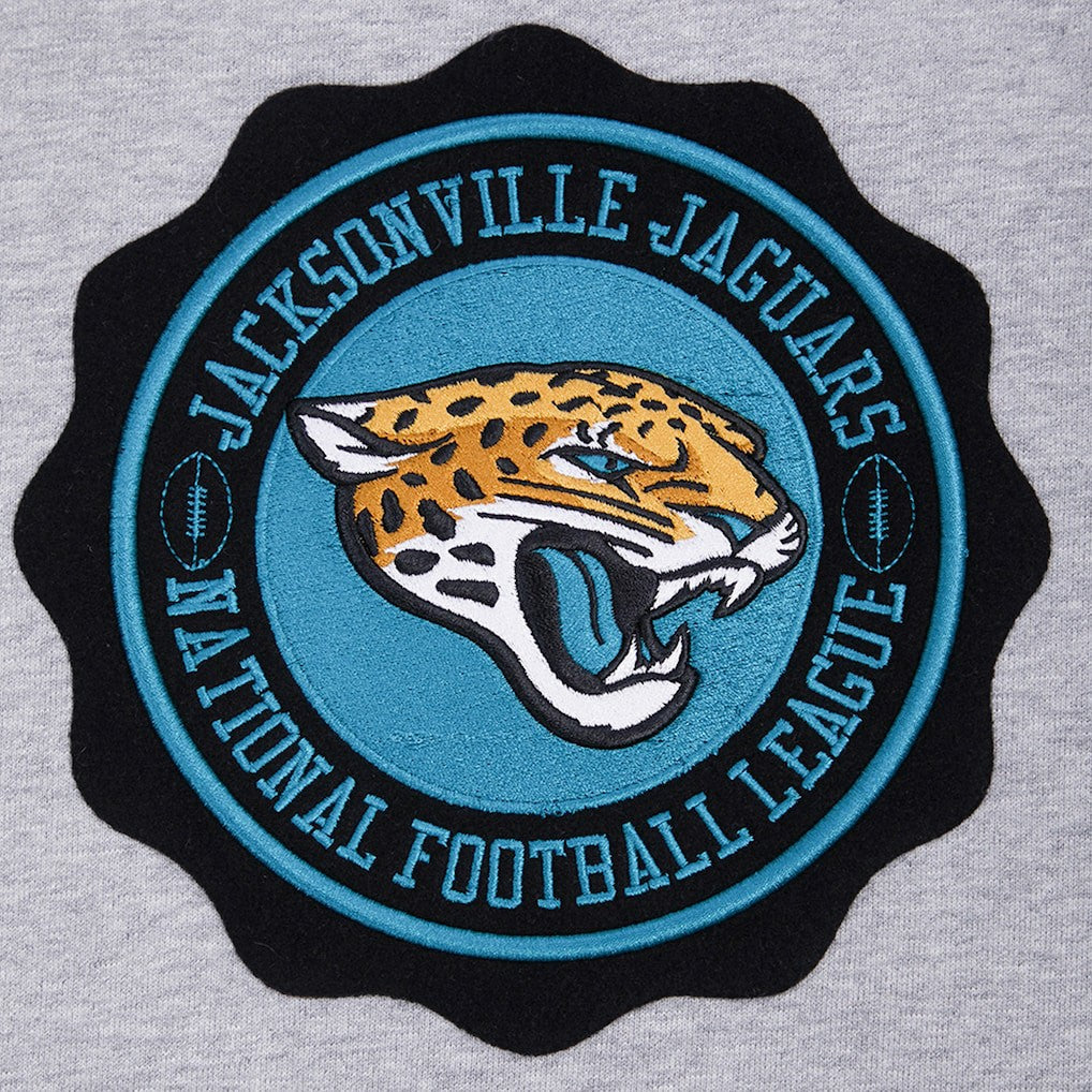 Jacksonville Jaguars Pro Standard Crest Emblem Pullover Sweatshirt - Heather Gray - NFL