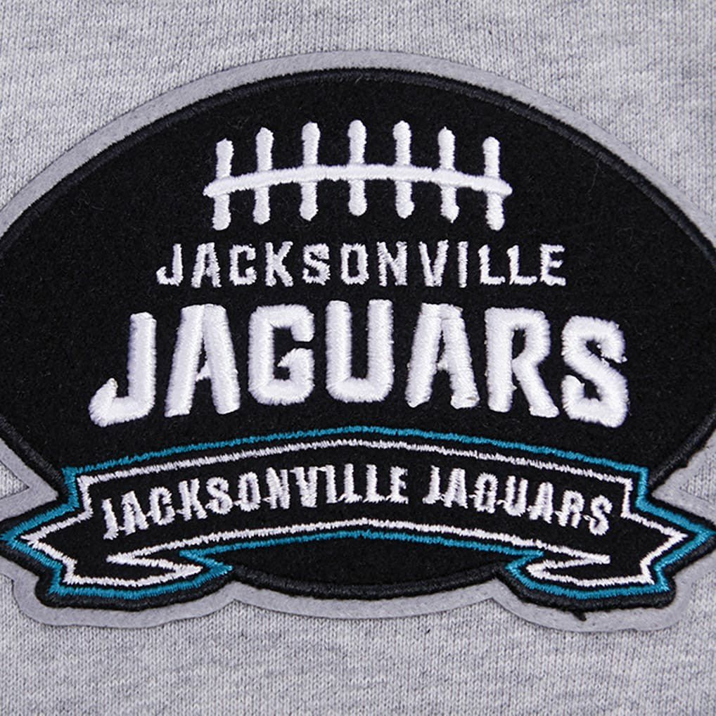 Jacksonville Jaguars Pro Standard Crest Emblem Pullover Sweatshirt - Heather Gray - NFL