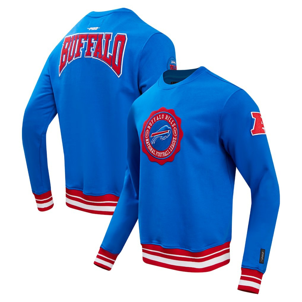 Buffalo Bills Pro Standard Crest Emblem Pullover Sweatshirt - Royal - NFL