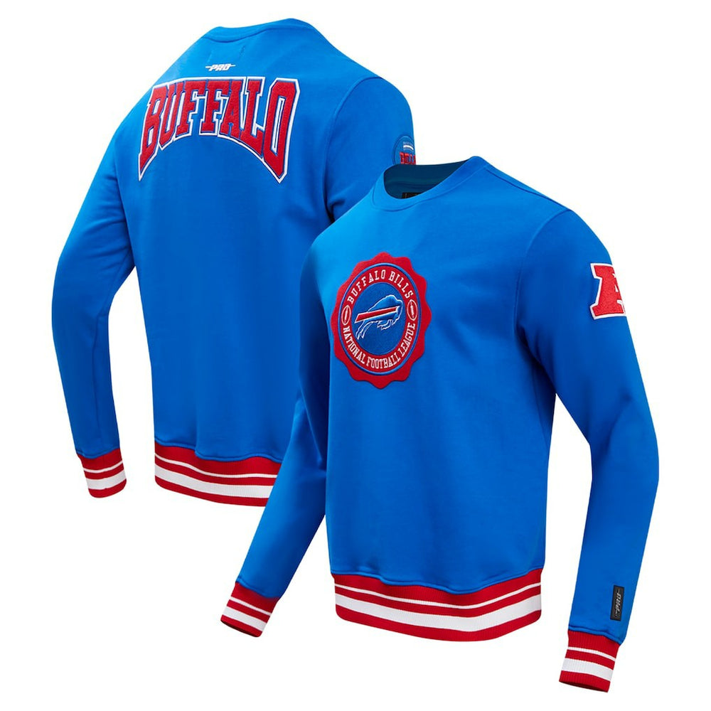 Buffalo Bills Pro Standard Crest Emblem Pullover Sweatshirt - Royal - NFL