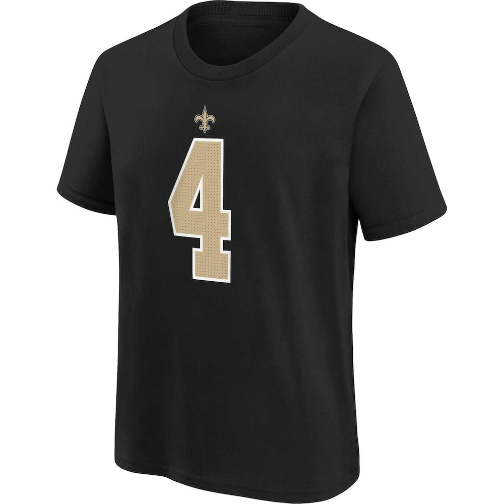 Derek Carr New Orleans Saints Youth Player Name & Number T-Shirt - Black - Nike