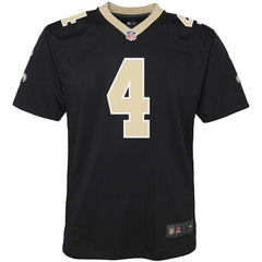 Derek Carr New Orleans Saints Youth Game Jersey - Black - Nike