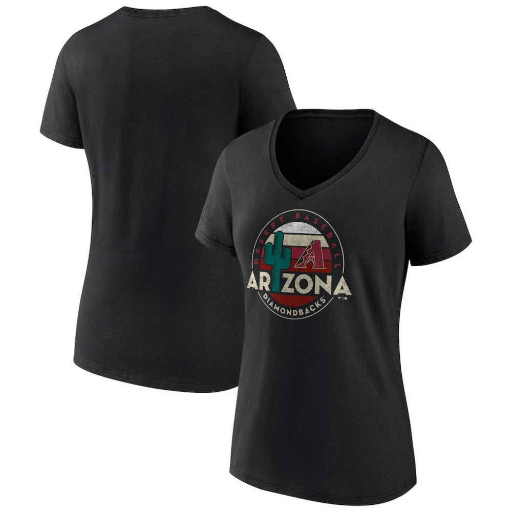 Arizona Diamondbacks Women's Hometown Desert Baseball V-Neck T-Shirt Near Me