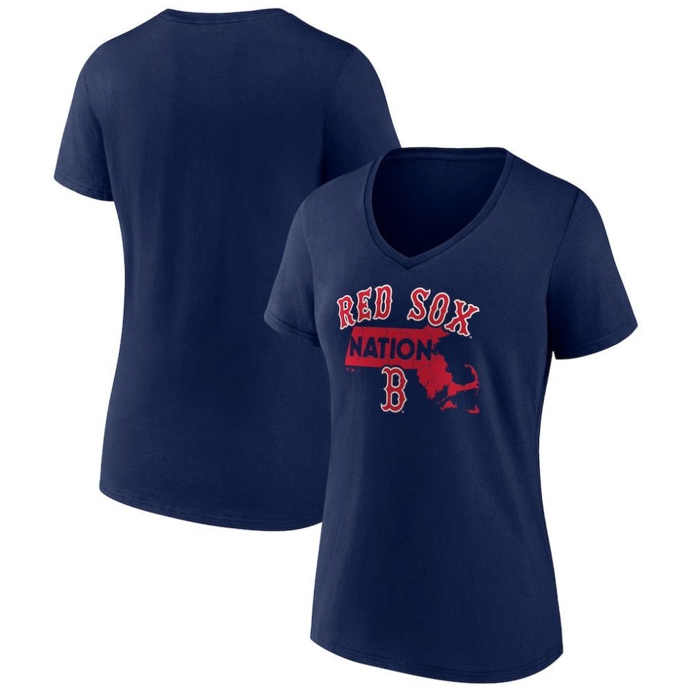 Boston Red Sox Women's Hometown Nation V-Neck T-Shirt Discount