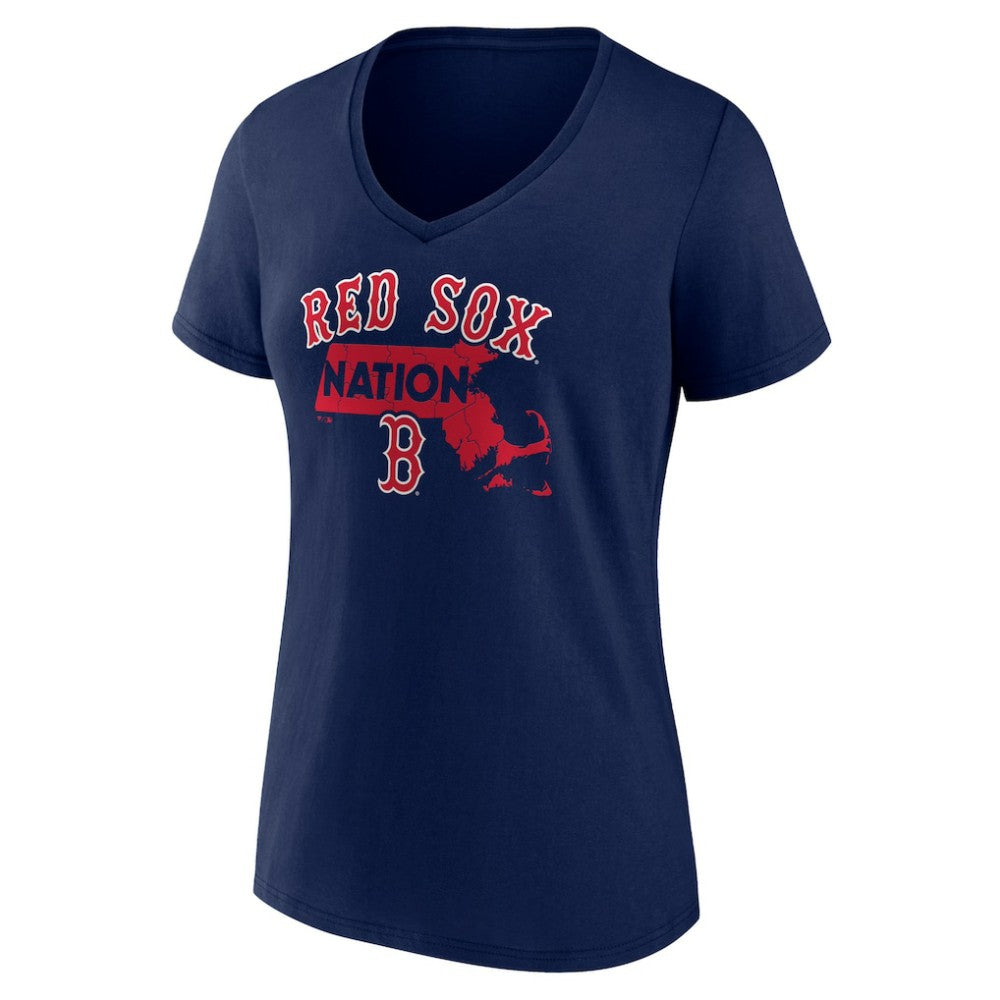 Boston Red Sox Women's Hometown Nation V-Neck T-Shirt Discount