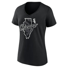 Chicago White Sox Women's Hometown Sox State V-Neck T-Shirt Sale