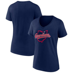 Cleveland Guardians Women's Hometown State Guard V-Neck T-Shirt Online