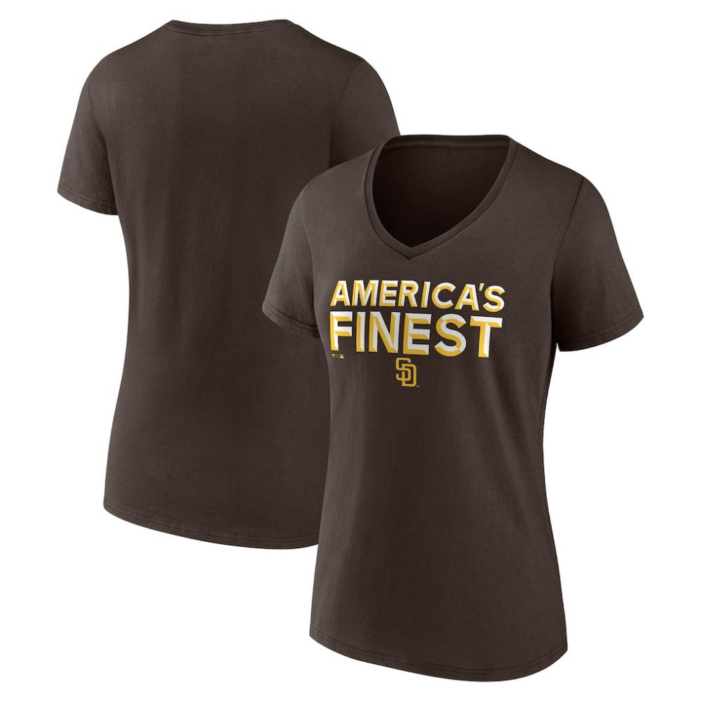 San Diego Padres Women's Hometown 619 Beisbol V-Neck T-Shirt for sale