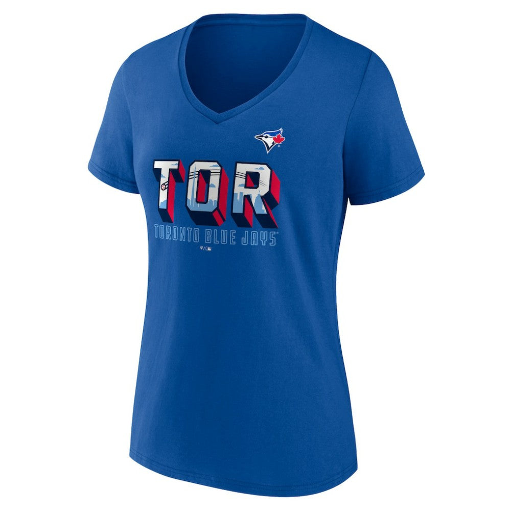 Toronto Blue Jays Women's Hometown In The 416 V-Neck T-Shirt for sale