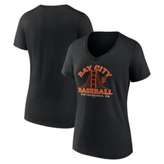San Francisco Giants Women's Hometown Bay City Baseball V-Neck T-Shirt for sale