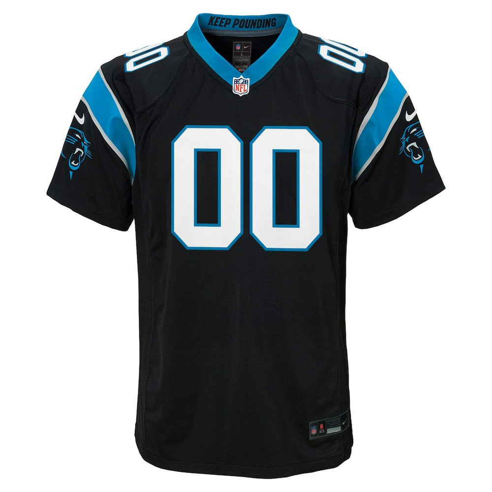 Carolina Panthers Youth Custom Game Jersey - Black - Nike