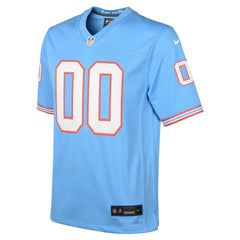 Tennessee Titans Youth Oilers Throwback Custom Game Jersey - Light Blue - Nike