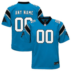 Carolina Panthers Youth Alternate Custom Game Jersey - Blue - Nike
