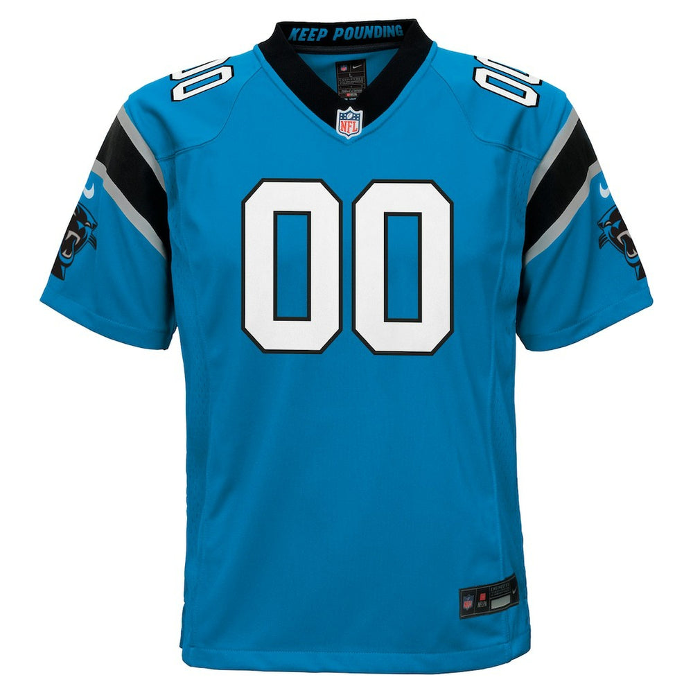 Carolina Panthers Youth Alternate Custom Game Jersey - Blue - Nike