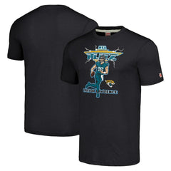 Trevor Lawrence Jacksonville Jaguars Homage Unisex NFL Blitz Player Tri-Blend T-Shirt - Charcoal - NFL