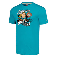 Trevor Lawrence Jacksonville Jaguars Homage Unisex Caricature Player Tri-Blend T-Shirt - Teal - NFL