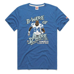 DeMarcus Ware Dallas Cowboys Homage Unisex Caricature Retired Player Tri-Blend T-Shirt - Royal - NFL