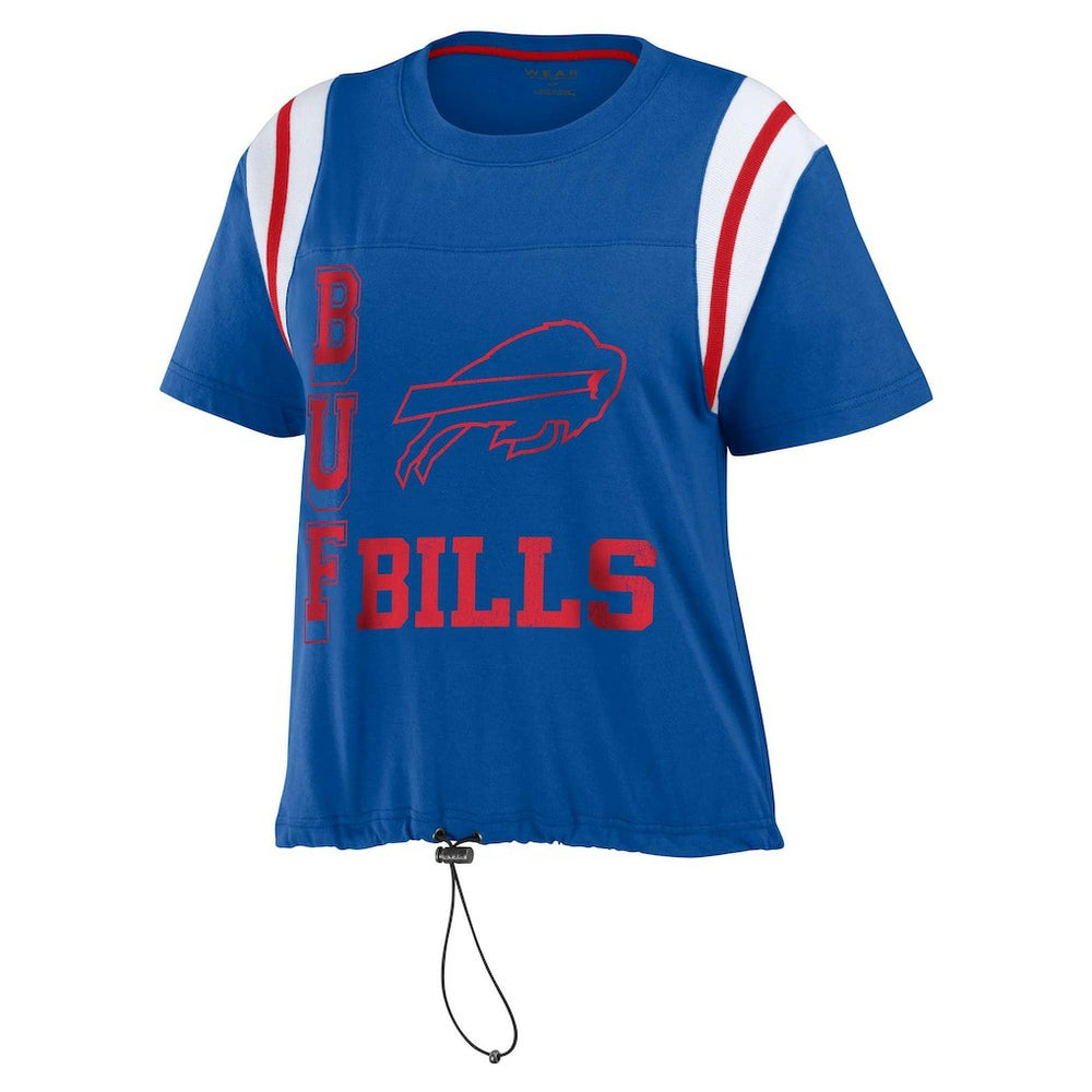 Buffalo Bills WEAR by Erin Andrews Women's Cinched Colorblock T-Shirt - Royal - NFL