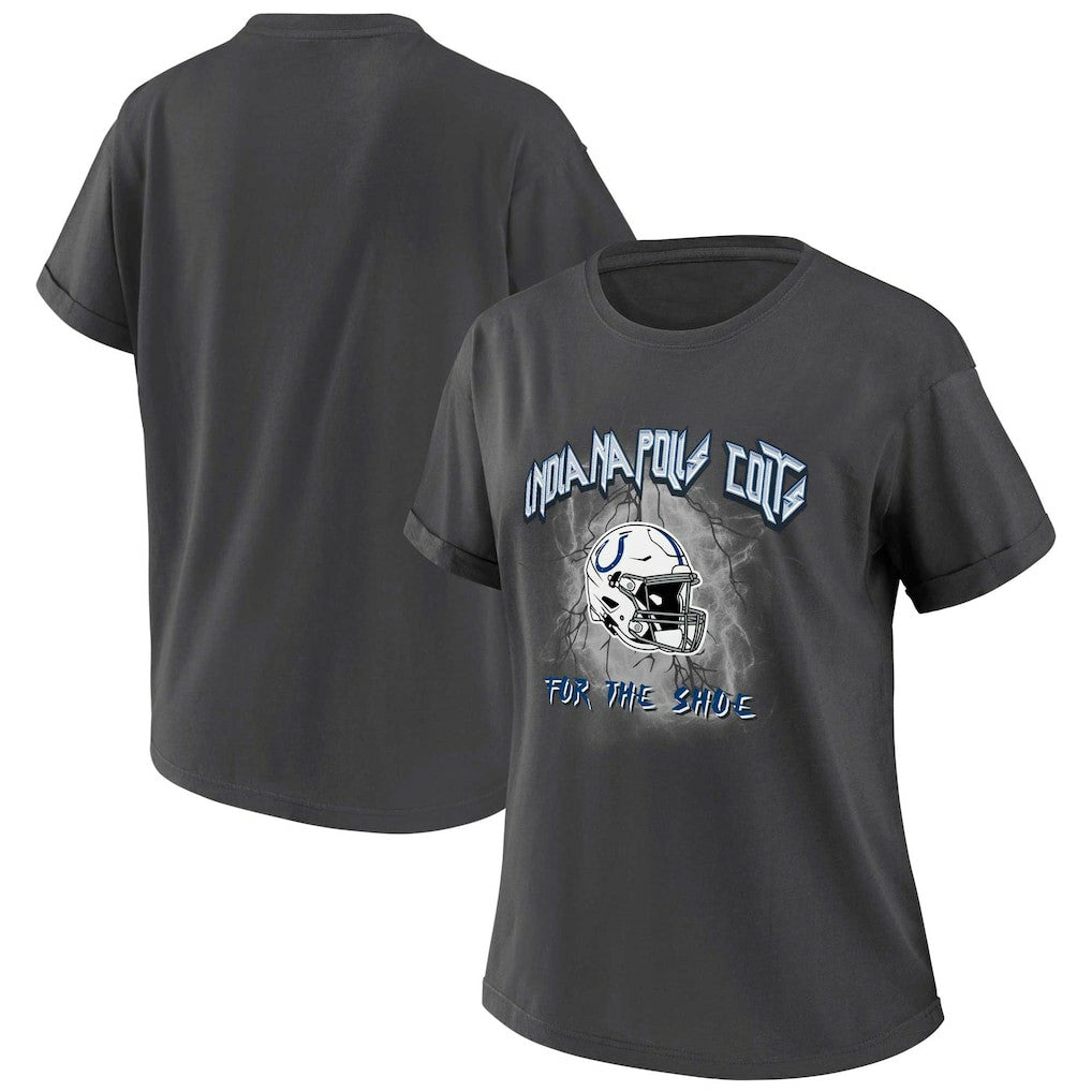 Indianapolis Colts WEAR by Erin Andrews Women's Boyfriend T-Shirt - Charcoal - NFL