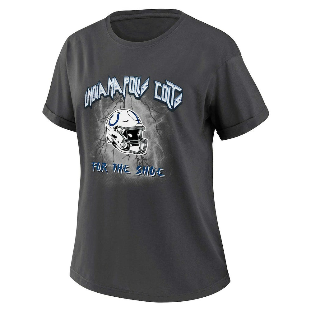 Indianapolis Colts WEAR by Erin Andrews Women's Boyfriend T-Shirt - Charcoal - NFL