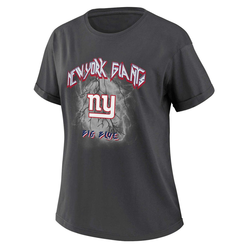 New York Giants WEAR by Erin Andrews Women's Boyfriend T-Shirt - Charcoal - NFL