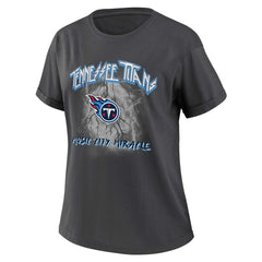 Tennessee Titans WEAR by Erin Andrews Women's Boyfriend T-Shirt - Charcoal - NFL