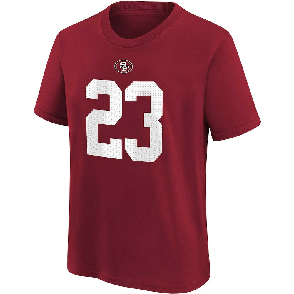 Christian McCaffrey San Francisco 49ers Youth Player Name & Number T-Shirt - Scarlet - Nike
