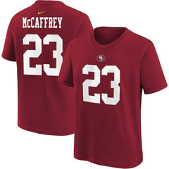 Christian McCaffrey San Francisco 49ers Youth Player Name & Number T-Shirt - Scarlet - Nike